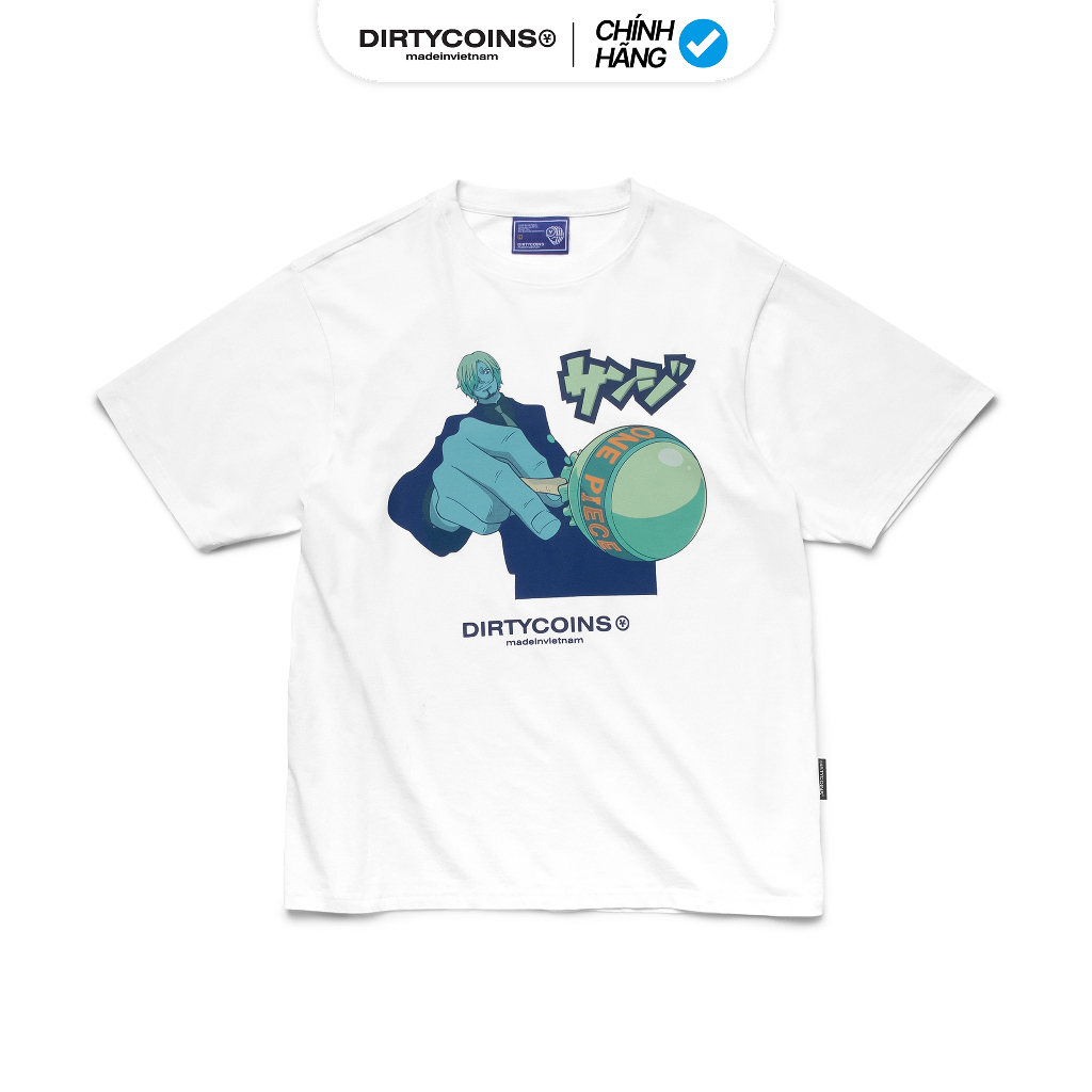 Áo thun DirtyCoins x One Piece Sanji T-shirt - White
