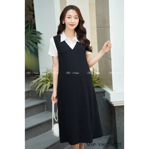 Yếm bầu công sở xuông trơn (giá Yếm chưa bao gồm áo) có thể mix đa dạng với áo trong L26 B2 Mum
