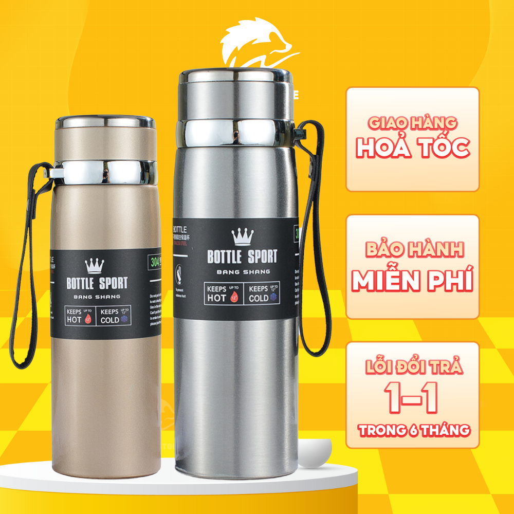 Bình nước giữ nhiệt nóng lạnh, bình đựng nước giữ nhiệt inox Bottle ...