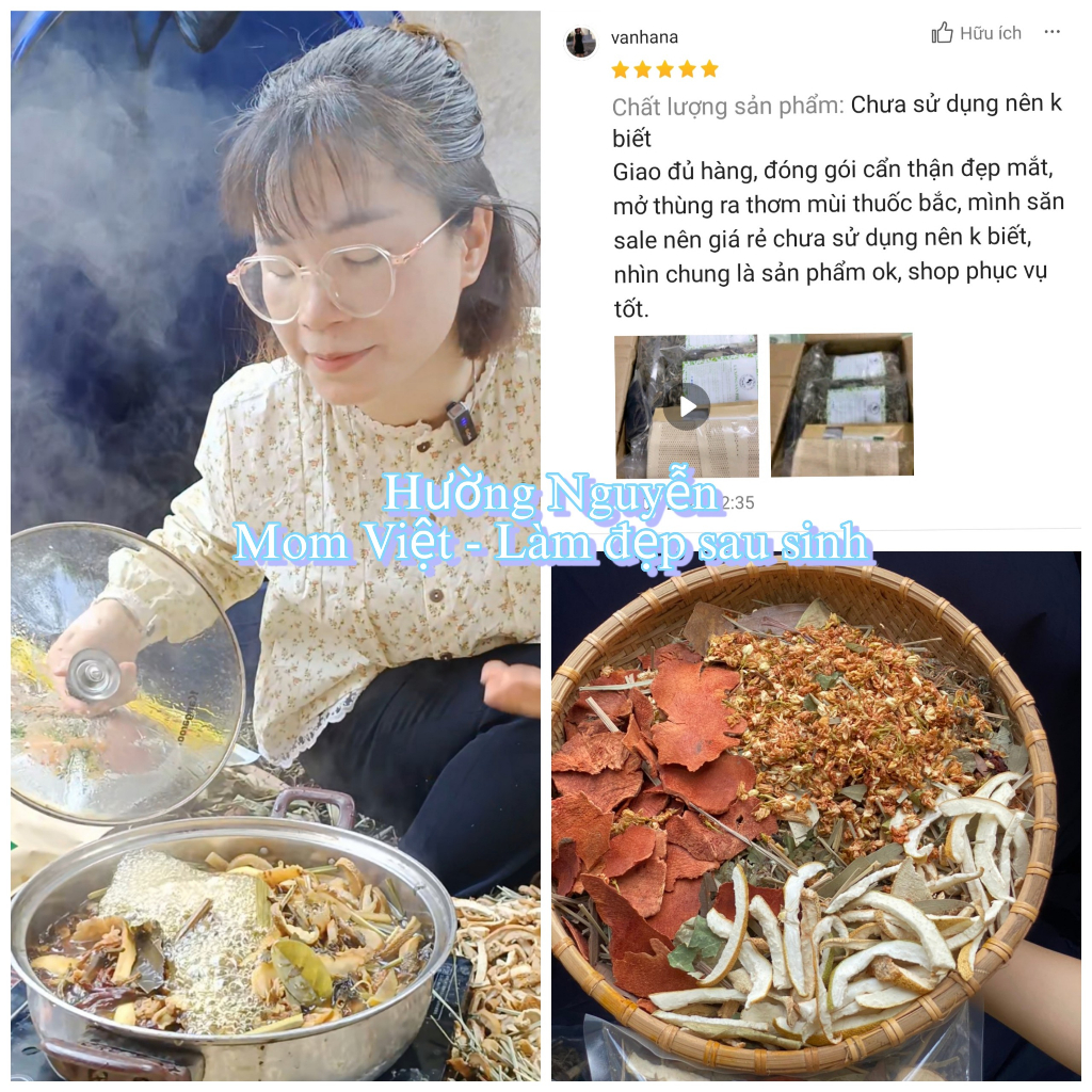 GÓI XÔNG SẢN PHỤ (GÓI LỚN 3 LẦN XÔNG TẮM)