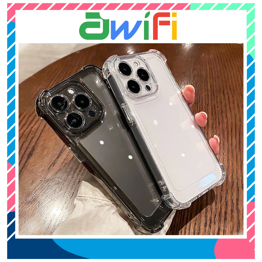 Ốp lưng iphone TPU Silicon Bảo Vệ Bốn Góc Trong Siêu Chống Sốc 6plus/7plus/8plus/x/xs/11/12/13/14/15/16/17/pro/max U4-13