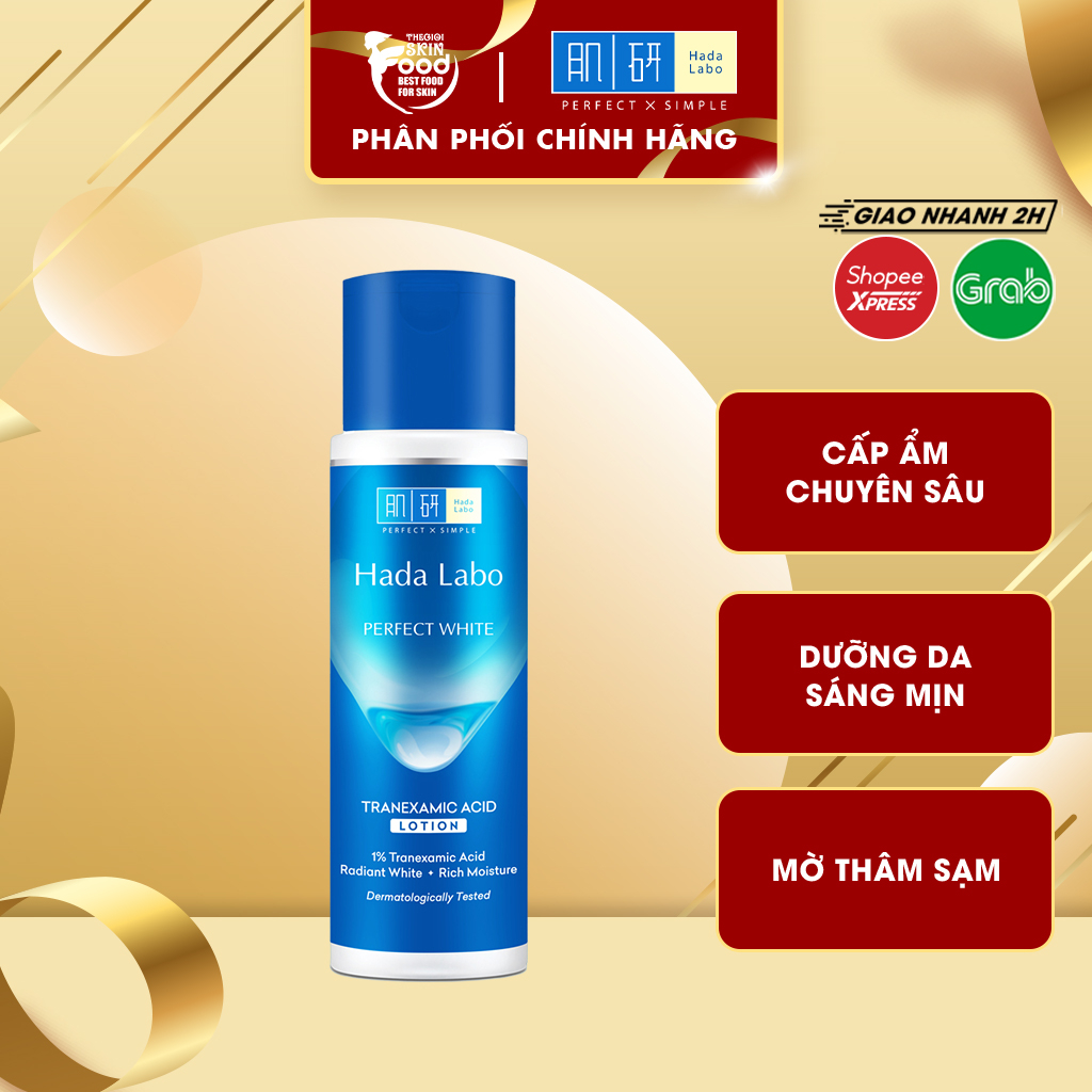 Nước Hoa Hồng Dưỡng Sáng Da, Giảm Thâm Sạm Hada Labo Perfect White