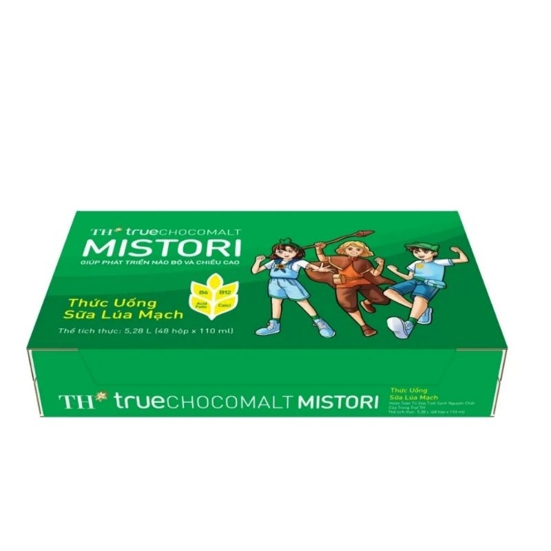 Thùng Thức uống sữa lúa mạch TH True Chocomalt Mistori 110ml Lốc 4 ...