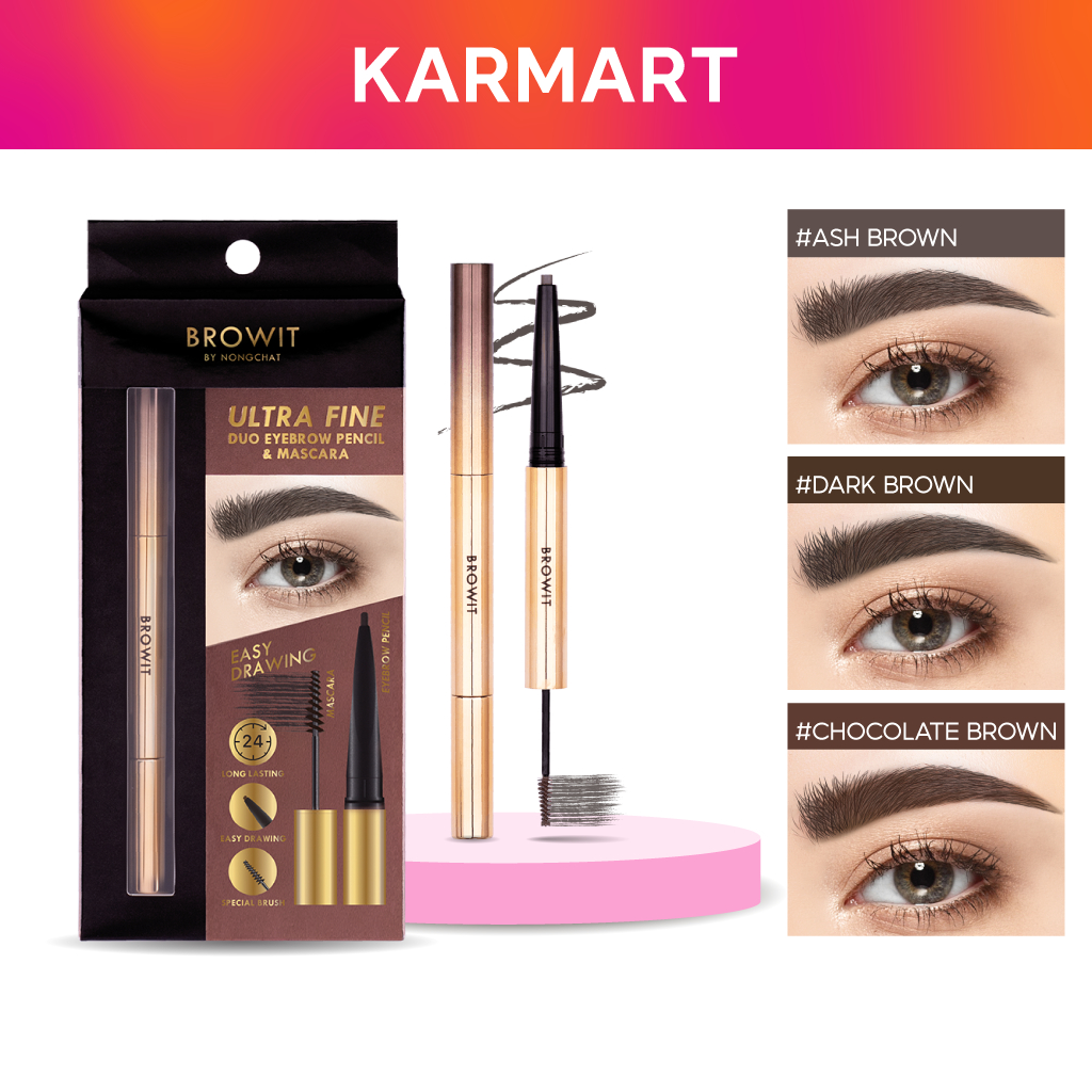 Ảnh Chì kẻ mày và mascara 2 trong 1 Browit Ultra Fine Dou Eyebrow Pencil & Mascara 1