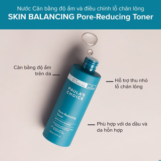 Toner nước hoa hồng dành cho da dầu Paula's Choice Skin Balancing 190ml mã 1350 (Tinh Tế Beauty)