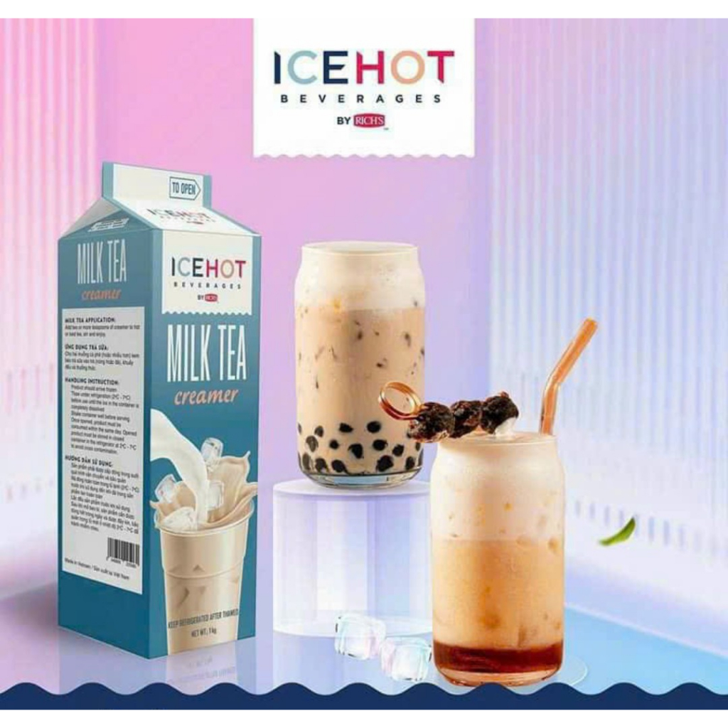 Kem Trà Sữa Icehot Pha Trà Sữa Hộp 1kg Thay Thế Bột Sữa Shopee Việt Nam