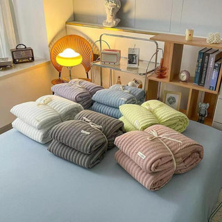 Bộ chăn ga gối đũi nhúm waffle 4 món phong cách vintage mềm mại