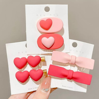 Set Kẹp tóc mái 19 chi tiết hình cá mập màu hồng dễ thương cho bạn gái xink xỉu