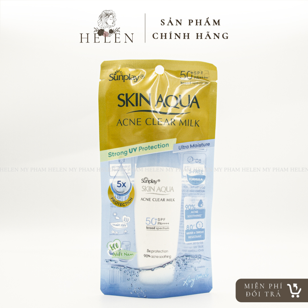 Kem Chống Nắng Vật Lý Bảo Vệ Da Giảm Dầu Sunplay Skin Aqua Mineral Defense Oil Clear Milk SPF50+  PA++++ 25g