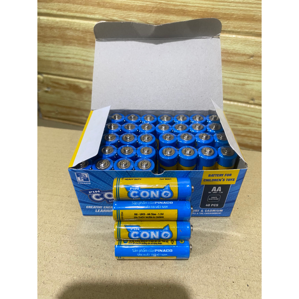 HỘP 40 VIÊN PIN CON Ó 2A (SIZE AA) CHÍNH HÃNG CÔNG TY | Shopee Việt Nam