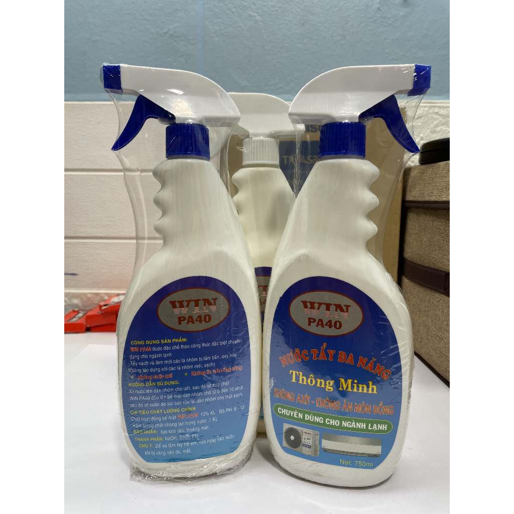 Nước Tẩy Đa Năng-Nước Tẩy Dàn Lạnh WIN PA40 ( chuyên vệ sinh  -tẩy rửa phục hồi máy lạnh...)...)