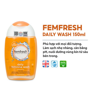 Dung dịch vệ sinh phụ nữ Femfresh Daily Intimate Wash sử dụng hàng ngày chai 150ml - Maxwell Mall