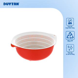 Bộ thau rổ 3T6 DUY TÂN nhựa PP, an toàn sức khỏe