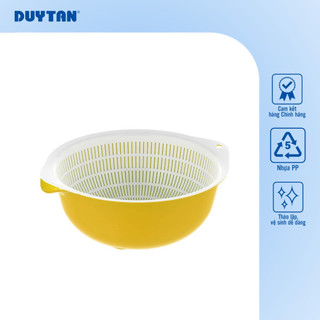Bộ thau rổ 3T6 DUY TÂN nhựa PP, an toàn sức khỏe