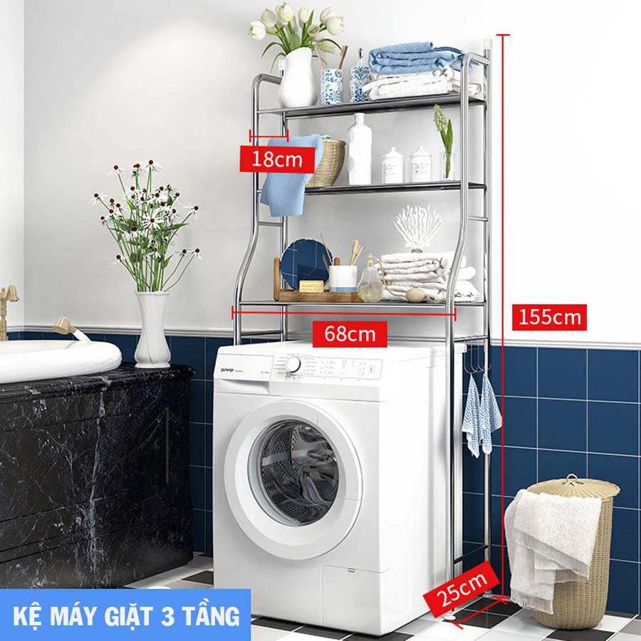 Kệ Để Đồ Nhà Tắm Tiện Lợi, Giá Để Đồ Trên Toilet Đa Năng