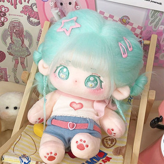 [93 mẫu][ORD] Doll không thuộc tính tóc tơ 20cm có tai - Búp bê nữ không thuộc tính 20cm có xương