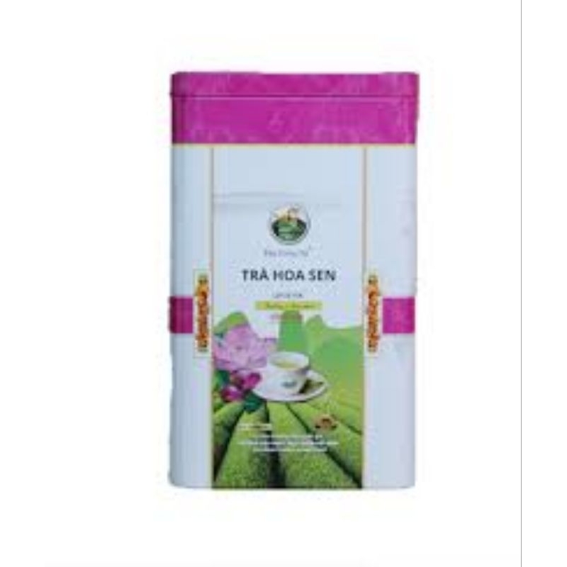 Trà hoa sen (Lotus tea) Bảo long hộp thiếc 100g