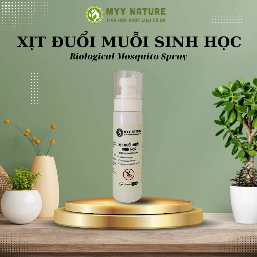 Xịt Đuổi Muỗi Sinh Học chai 100ml Myy Nature - Ngăn Ngừa, Đuổi Muỗi Và Các Loại Côn Trùng Khác