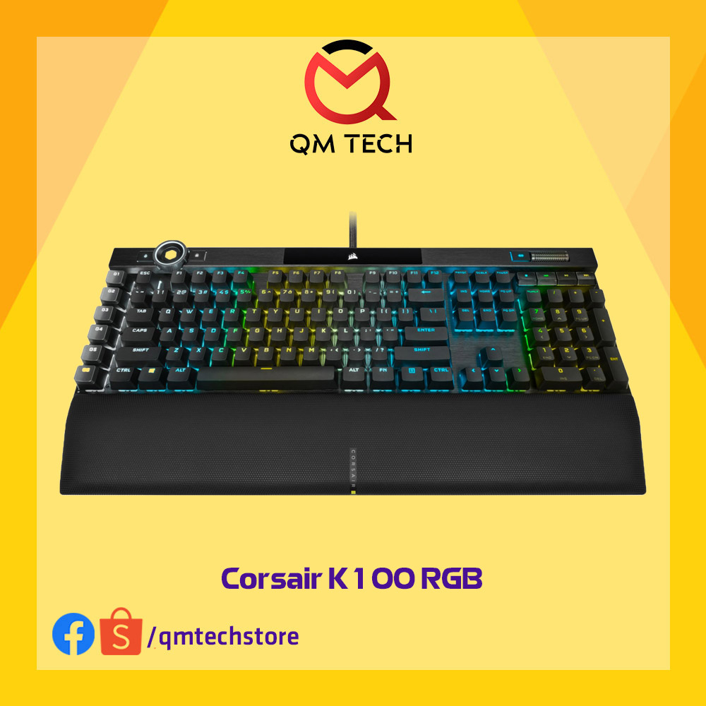 [LIKENEW] Bàn phím cơ gaming Corsair K100 đèn led RGB | Shopee Việt Nam