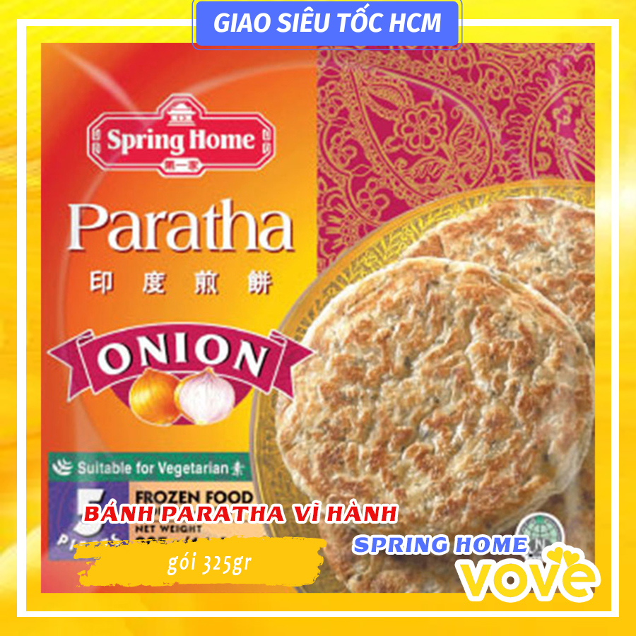 [HCM] Bánh Paratha vị hành Spring Home Roti Paratha Onion 325gr (gói ...