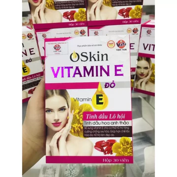 Vitamin E đỏ ( Oskin vitamin E ) lọ 30 viên