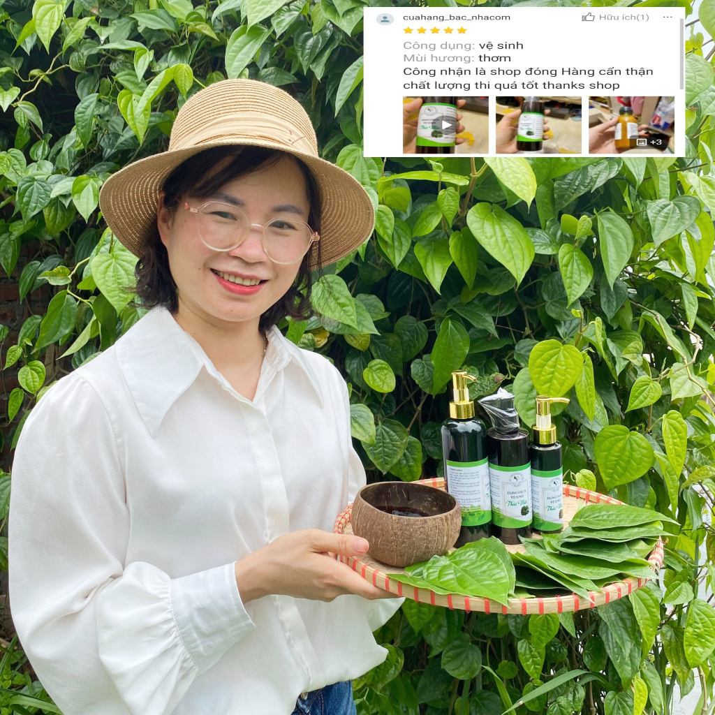 DUNG DỊCH VỆ SINH PHỤ NỮ DẠNG GEL KHÔNG BỌT, DDVS TRẦU KHÔNG TỰ NHIÊN KHÔNG HOÁ CHẤT 200ML