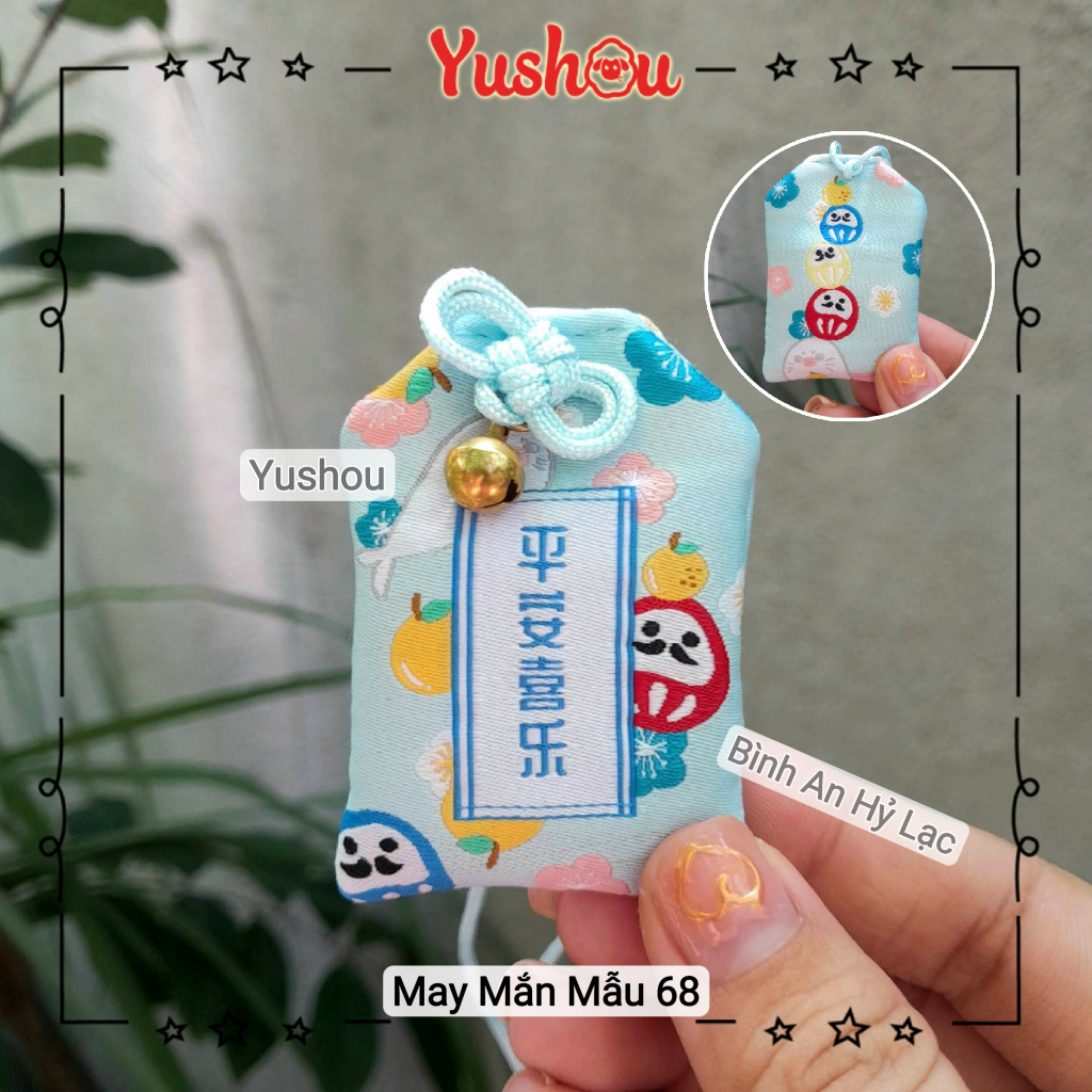 Túi Phước Yushou May Mắn - Mẫu 68 - Bình An Hỷ Lạc, Có sẵn, Quà tặng ý nghĩa.