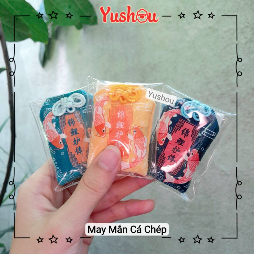 Túi Phước Yushou May Mắn - Cá chép hóa rồng, Có sẵn, Quà tặng ý nghĩa.