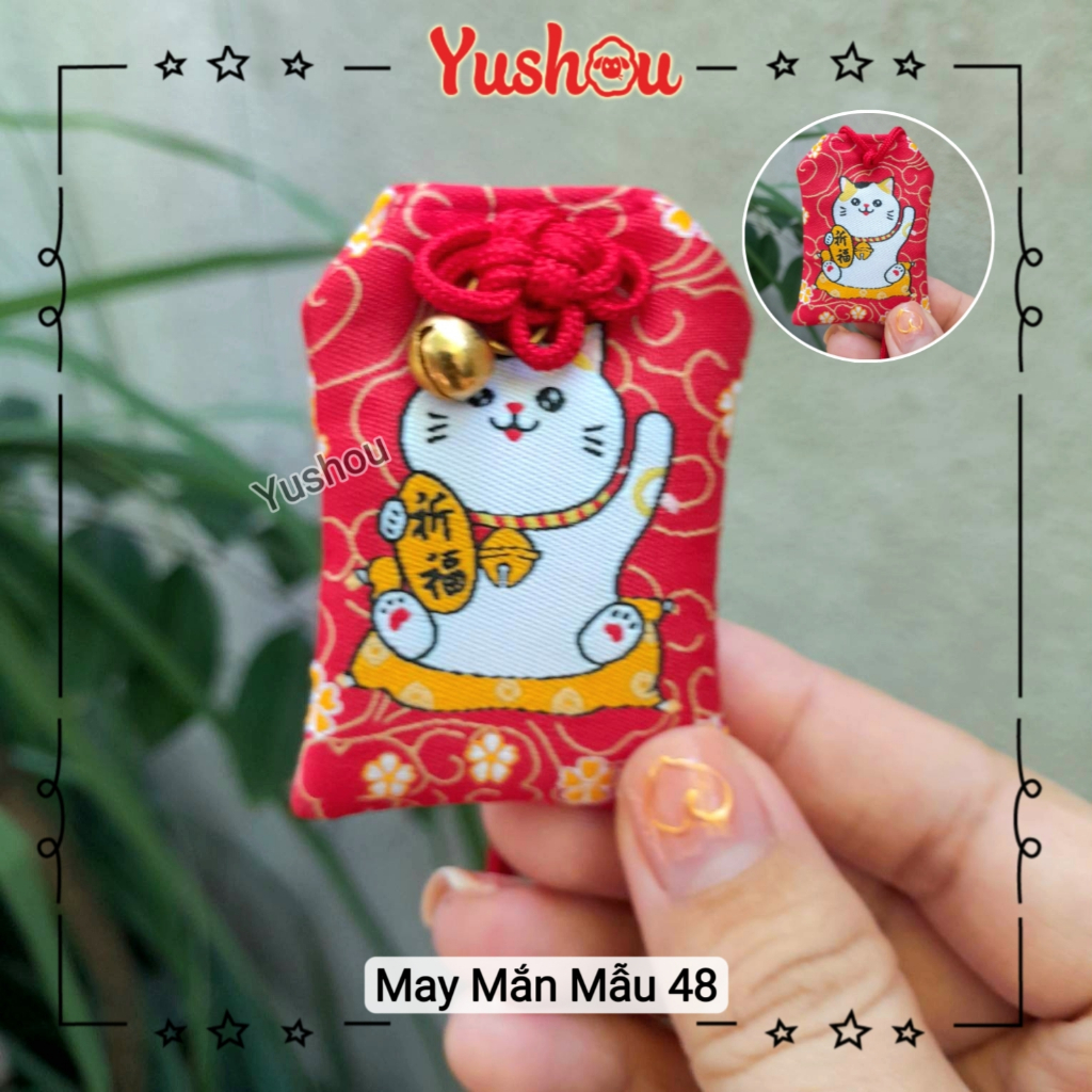 Túi Phước Yushou May Mắn Mẫu 48 - Kiểu Omamori Nhật, Có sẵn, Quà tặng ý nghĩa.