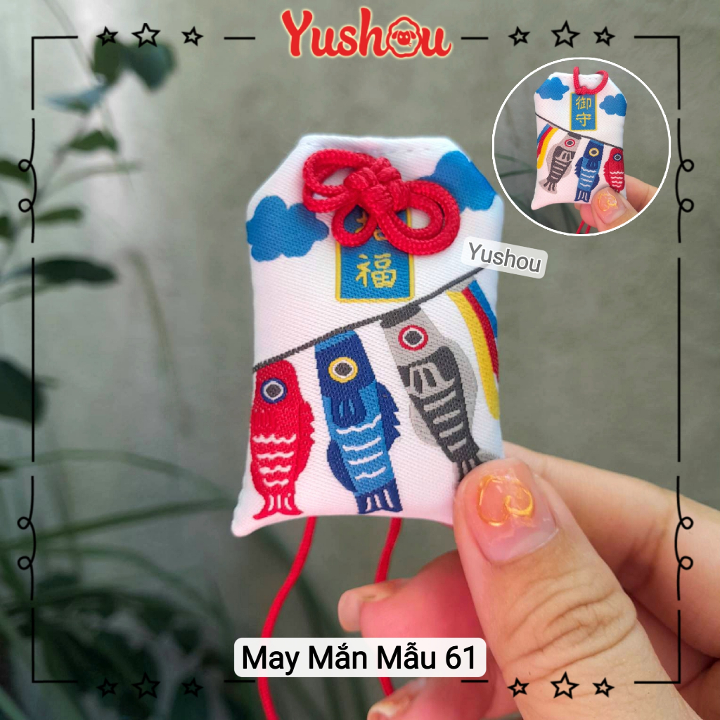 Túi Phước Yushou May Mắn Chiêu Phúc - Kiểu Omamori Nhật, Có sẵn, Quà tặng ý nghĩa.