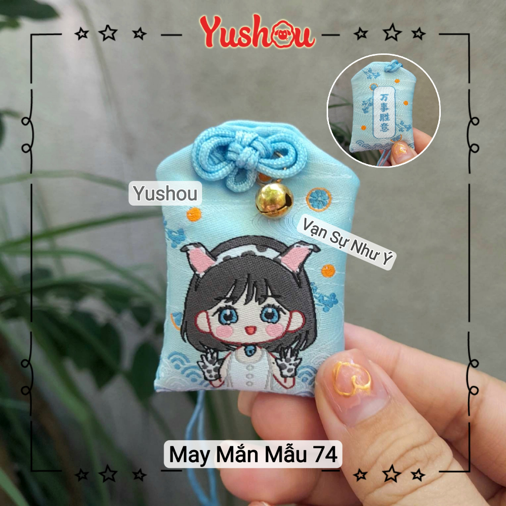 Túi Phước Yushou Mai Mắn Vạn Sự May Mắn - Kiểu Omamori Nhật, Có sẵn, Quà tặng ý nghĩa.