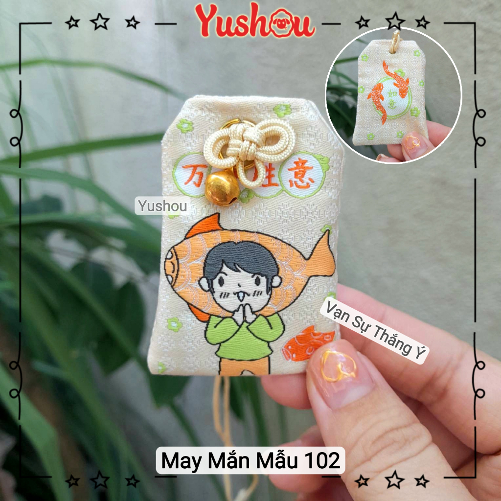 Túi Phước Yushou May Mắn Vạn Sự Thắng Ý - Kiểu Omamori Nhật, Có sẵn, Quà tặng ý nghĩa.