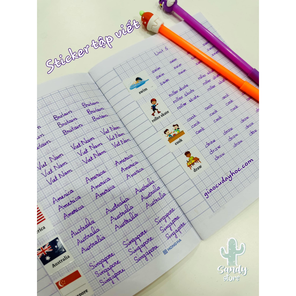 Sticker tập viết Global Success lớp 1,2,3 và lớp 4 | Shopee Việt Nam