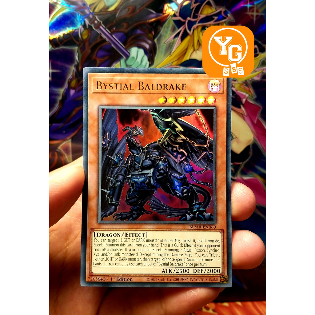 [yugioh Sss] Thẻ Bài Uk Chính Hãng Bystial Baldrake Blmr En069 Ultra Rare 1st Edition