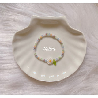 Vòng tay nữ hạt cườm pastel | Hoa Daisy