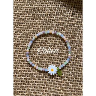 Vòng tay nữ hạt cườm pastel | Hoa Daisy