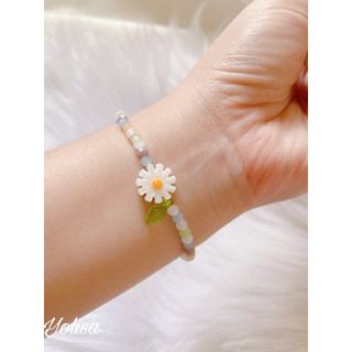 Vòng tay nữ hạt cườm pastel | Hoa Daisy