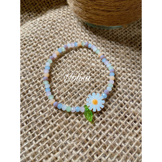 Vòng tay nữ hạt cườm pastel | Hoa Daisy
