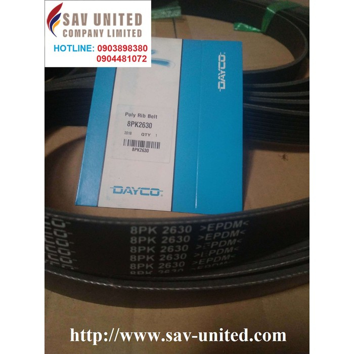 Dây curoa chính hãng DAYCO 8PK2630 BELT | Shopee Việt Nam