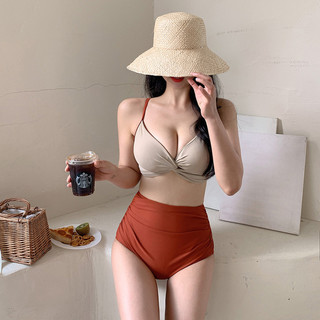 Bikini Hai Mảnh Nâng Ngực Cạp Cao Che Khuyết Điểm