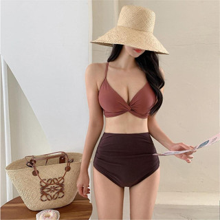 Bikini Hai Mảnh Nâng Ngực Cạp Cao Che Khuyết Điểm