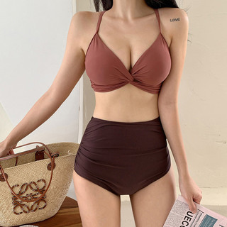 Bikini Hai Mảnh Nâng Ngực Cạp Cao Che Khuyết Điểm