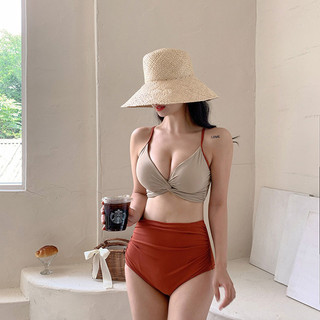 Bikini Hai Mảnh Nâng Ngực Cạp Cao Che Khuyết Điểm