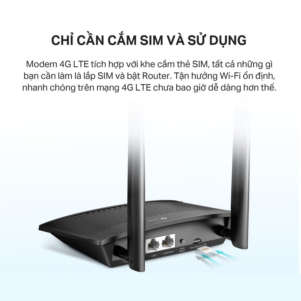Ảnh Bộ Phát Wifi Di Động TP-Link TL-MR100 / TL-MR105 4G LTE Chuẩn N 300Mbps 2