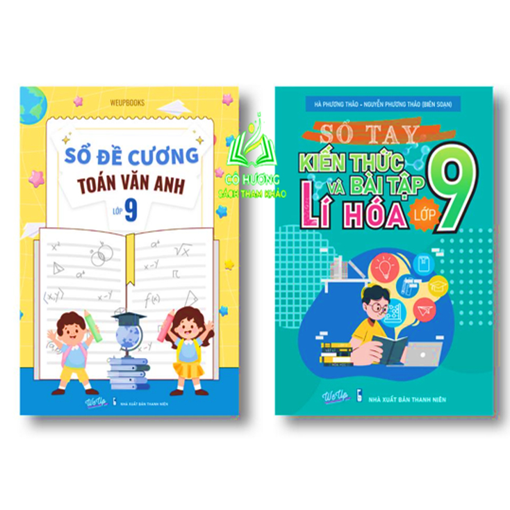 Sách Combo Sổ Đề Cương Toán Văn Anh Sổ tay Kiến Thức Và Bài