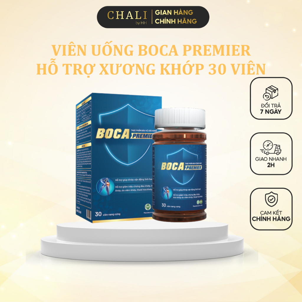 [Chính Hãng] Viên uống xương khớp Boca Premier hỗ trợ xương khớp, vận