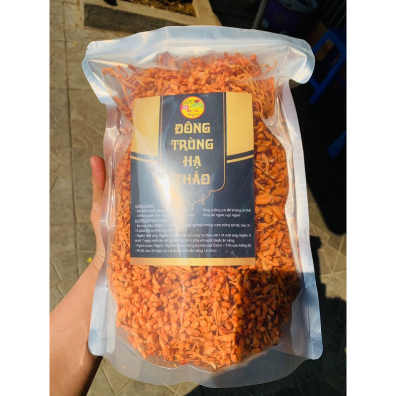 Đông trùng hạ thảo sấy khô bồi dưỡng cơ thể hỗ trợ sức khỏe làm đẹp (date mới 500gr)