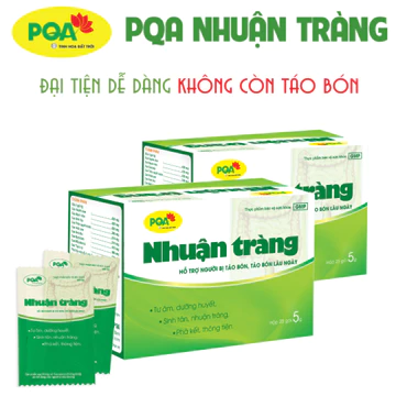 Combo 2 Hộp PQA Nhuận Tràng Hỗ Trợ Bệnh Táo Bón, Dùng Cho Đối Tượng Bị Táo Bón Lâu Ngày Hộp 25 Gói. [Dược phẩm PQA]