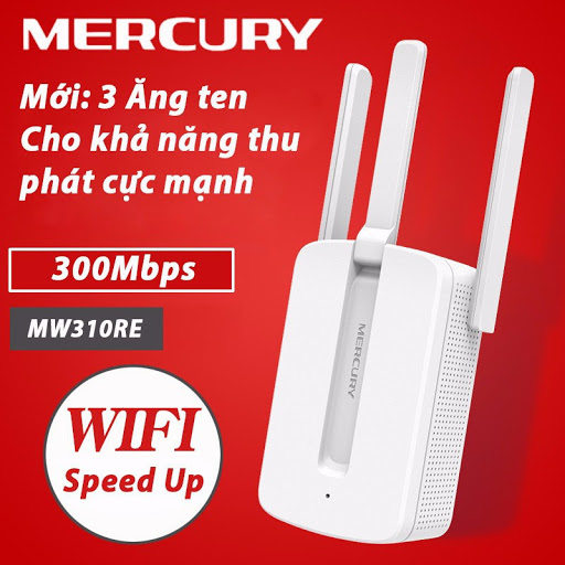 BỘ KÍCH SÓNG MERCUSYS MW300RE 3 RÂU CỰC MẠNH , CỤC THU PHÁT MỞ RỘNG SÓNG  WIFI - TĂNG SÓNG WIFI CHO BẠN THỎA SỨC LƯỚT