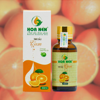 Tinh dầu Cam nguyên chất - Hoa Nén - Thơm dịu ngọt, kh.ử mùi, gi.ảm ẩm mốc, đuổi muỗi - 30ml